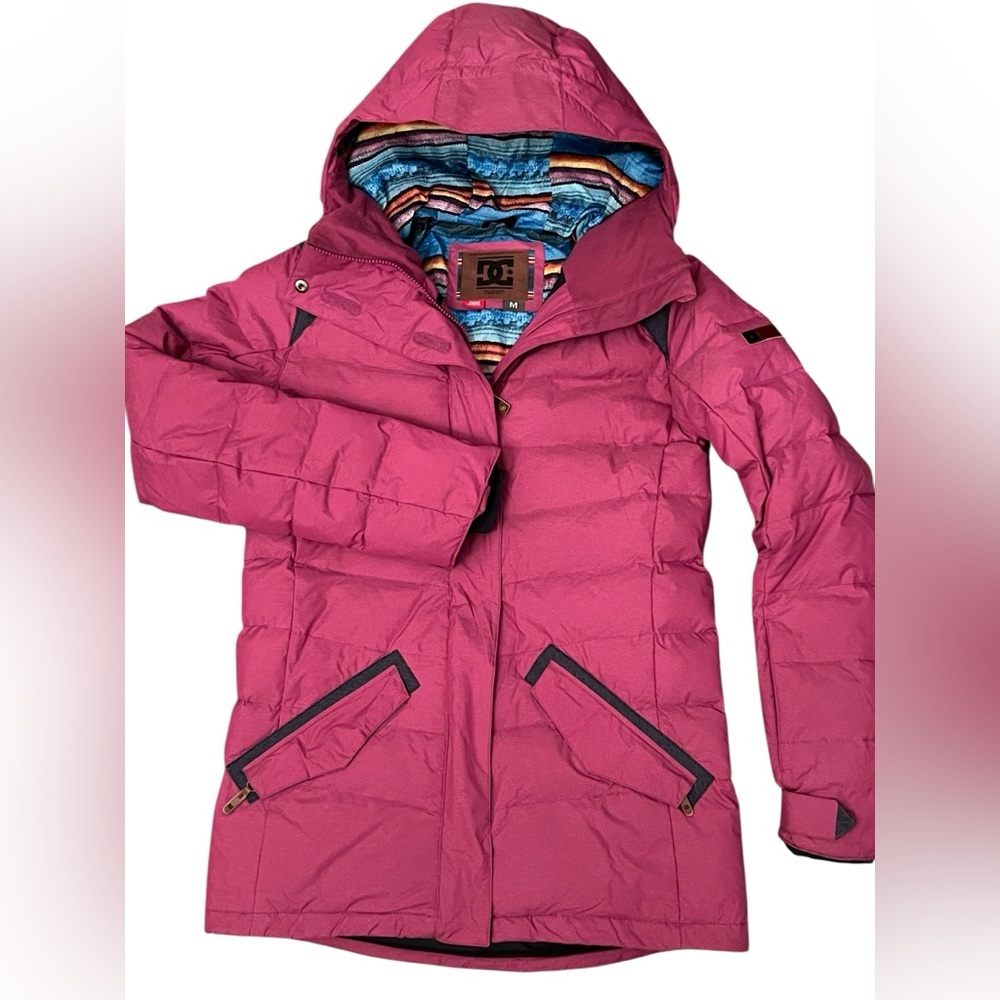 DC 10K Medium Liberty Down Waterproof Purple Ski Jacket Size Medium Excellent